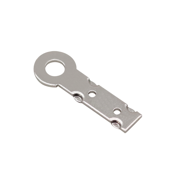 鼻环3.2x7+4.3x20x0 .6t黄铜镀镍端子